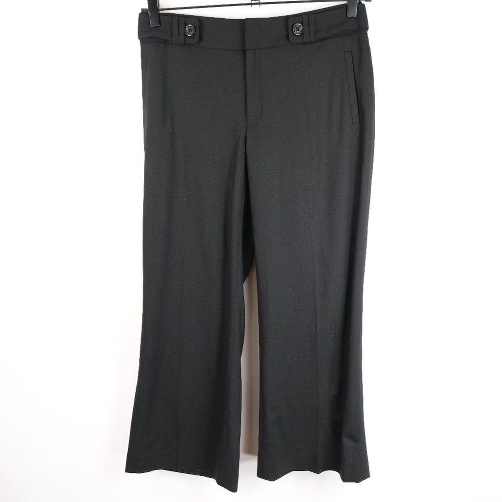 Banana Republic Jackson Fit Pants Womens Stretch Size 10 L Navy Blue